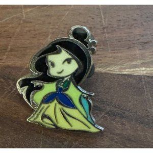 Disney Mickey Trading Pin Mulan Warrior 2017 Princess Authentic Green Yellow Cut